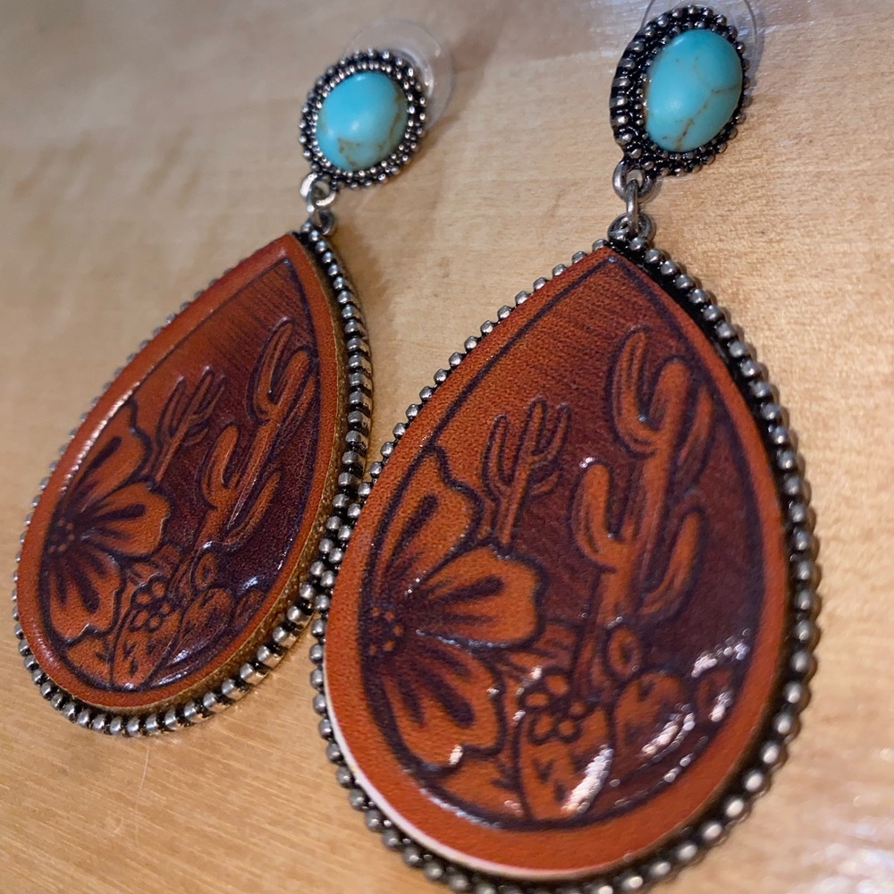 Western Earrings w/ Turquoise